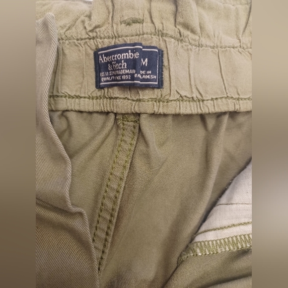 Abercrombie & Fitch Shorts EUC Paper Bag Green Size Medium - Picture 5 of 6